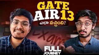 How He Got GATE AIR 13 Rank In 6 Months. Inspirational Journey in Telugu|| Jobs after GATE EXAM