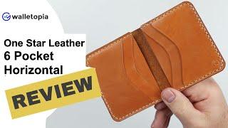 One Star Leather wallet - 6 pocket horizontal keeps it fresh!