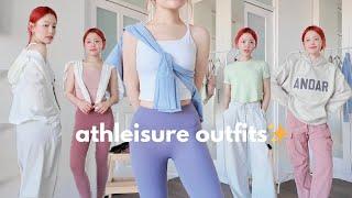 korean athleisure lookbook ️ comfy & stylish outfit ideas  [eng/kr]