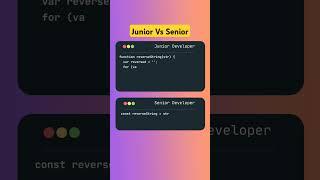 Junior Vs Senior Developer #programming #html #javascript #webdevelopment #html5 #webdesign  #css3