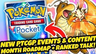 *NEW PTCGP EVENTS & CONTENT!!* + MONTH ROADMAP + IMPORTANT RANKED DISCUSSION (Pokemon TCG Pocket