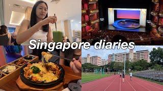 Life after work in Singapore| what I eat, watching a CHINESE play, korean test ‍️