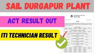 SAIL DURGAPUR STEEL PLANT RECRUITMENT 2023.... RESULT PUBLISHED CHECK NOW!!!#sail #viral #salary