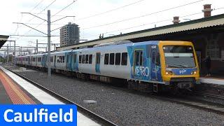 Trains at Caulfield; Metro Trains & Steam Trains - Melbourne Transport