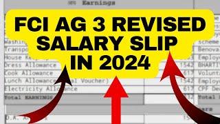 FCI AG 3 Revised Salary Slip 2024 | Banker Couple