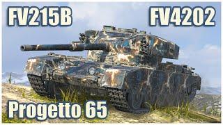 FV4202, Progetto 65 & FV215b • WoT Blitz Gameplay