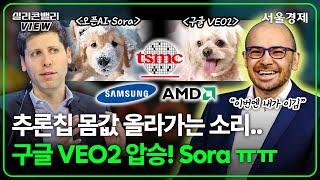 개발자들도 놀랐다. 구글 ‘VEO2’ vs 오픈AI ‘Sora’ 생성형 AI전쟁! 2025년 추론칩 제조사를 주목하라