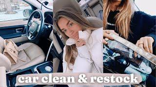 clean & restock my car with me !!