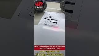 Smart Laser Cutting for Kids' Puzzle Production  | ARGUS LASER Cutter#paperpuzzlegame #lasercutting