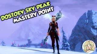 GW2 Dostoev Sky Peak Mastery Point + Vista