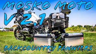 MOSKO MOTO BACKCOUNTRY PANNIERS V 2.1 | BMW R1200GS Adventure 35L & 25L Offset | First Impressions