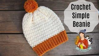 Crochet Simple Beanie / Beginner Friendly Hat Tutorial