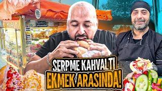 SERPME KAHVALTIYI EKMEĞİN ARASINA KOYAN ADAM! KAPANMAYAN SANDVİÇ 80₺