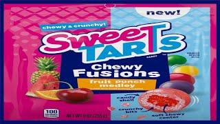 NEW Sweet Tarts Chewy Fusions Fruit Punch Medley Candy REVIEW