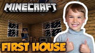 MY FIRST HOUSE EVER in MINECRAFT SURVIVAL MODE