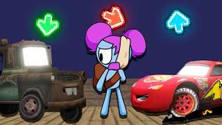 FNF Character Test | Gameplay vs Playground | VS Pibby Lightning McQueen Ft. Mater | FNF Mods