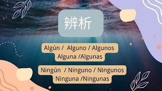 辨析:Algún /Alguno /Algunos Alguna /Algunas /Ningún /Ninguno / NingunosNinguna /Ningunas 西班牙语语法