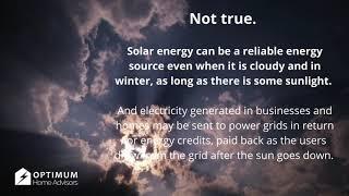 DEBUNKING SOLAR ENERGY MYTHS