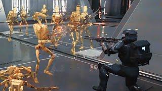 Clone Shadow Trooper VS B1 Battle Droid - STAR WARS JEDI SURVIVOR