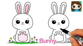 How to Draw a Bunny Easy  Spring