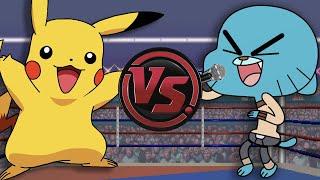 PIKACHU vs GUMBALL WATTERSON! (Gumball vs Pokémon Rap Battle) | CARTOON RAP ATTACK