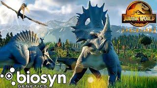 Biosyn sanctuary - Rebel and Angel in The valley, jurassic world evolution