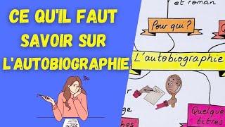 RÉCITS AUTOBIOGRAPHIQUES  : ce qu'il faut connaître !