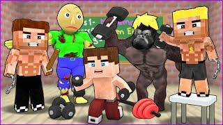 MINECRAFT MUSCLE KIDS SCHOOL!  -Minecraft