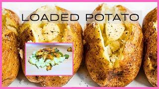 How To Make A Loaded Baked Potato | Quick and EASY | Dinner Idea | BASIC COOKING SKILLS | MEAL PREP