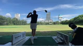 Golf practice at Kota Damansara driving range