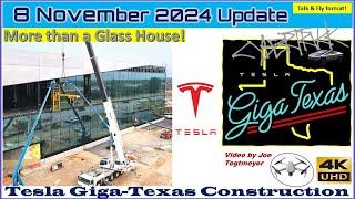 Supercharger Upgrade, Window Install & Old EOL Exit Rework! 8 Nov 2024 Giga Texas Update (07:55 AM)