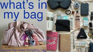 what’s in my bag  beyond the vines dumpling bag