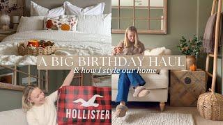 autumn home styling, birthday haul & book chats