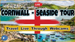 Cornwall Sea Shore Live Webcam Tour️EnglandSennen️MevagesseyPorthleven Ives Penzance