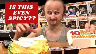 McDonalds Spicy Nuggets & Hot Sauce taste test + channel talk (Mini Mukbang)