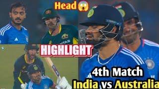 India vs Australia 4 T20 match highlights