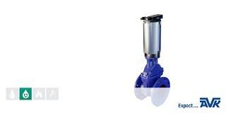 Gate valve with double acting pneumatic actuator | main features | AVK