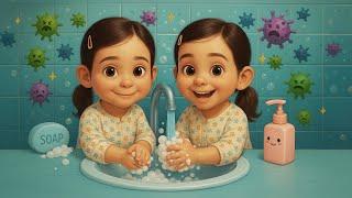 Funny Wash Your Hands Kids Story by Twin Sisters