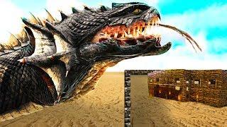 ARK Base Raiding With NEW GODZILLA SNAKE! Ark PVP - Ark Survival Evolved