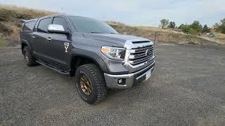 2021 Toyota Tundra 1794 Edition on 33's, Rough Country rear bumper, Tyger fender flares.