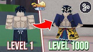 Shindo Life: Noob to Max Level Using Tetsuo-Kaijin Level |Level 1-1000 (Roblox)