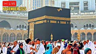 Makkah Haram sharif today | today 15 November 2024| Kaaba Live| Beautiful view Makkah Haram |makkah