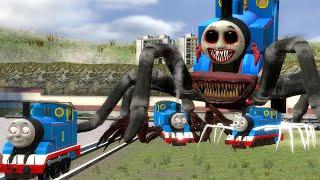 Building a Thomas Train Chased By Cursed Thomas, Thomas Eater and Friends in Garry's Mod!!