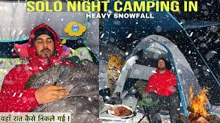 Solo Winter Night Camping In Extreme Cold Weather | Winter Camping In India | Camping Trip | #vlog