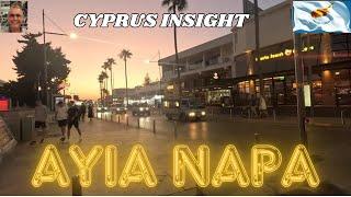 Stroll Around Ayia Napa Cyprus on an August Evening.