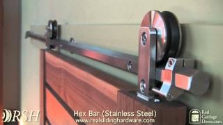 Modern Hex Bar Sliding Hardware for Barn Doors | Demonstration