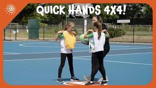 Quick Hands 4x4 | Netball Drills Ep.6