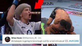 FIGHTERS REACT TO ASU ALMABAEV BEATING CJ VERGARA | ALMABAEV VS VERGARA REACTIONS