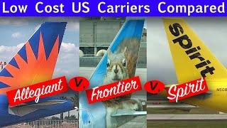 Budget Airlines Comparison - Allegiant vs. Frontier vs. Spirit