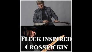 Andy Wood guitar series "The Woodshed"- Ep9 Bela Fleck inspired crosspicking techniques.